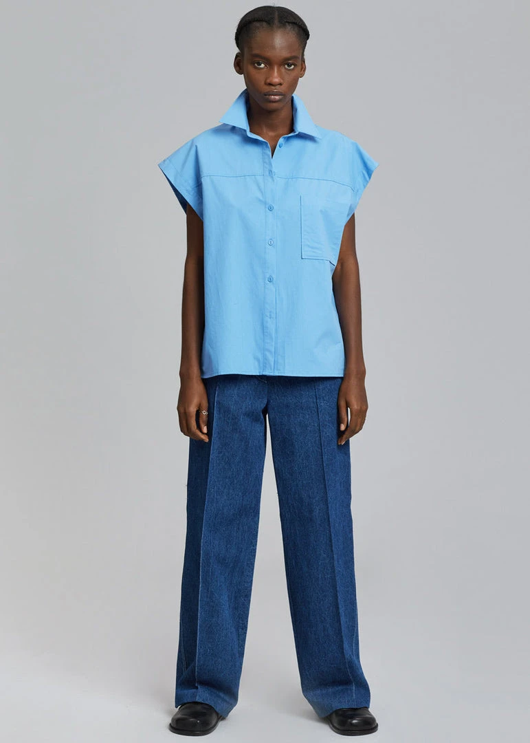 Beside You Yuwei Shirt - Blue 7 Beside You Yuwei Shirt - Blue