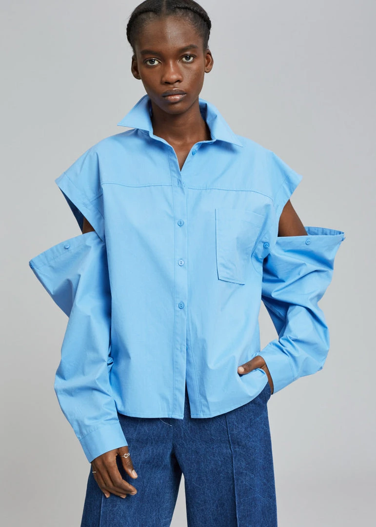 Beside You Yuwei Shirt - Blue 1 Beside You Yuwei Shirt - Blue