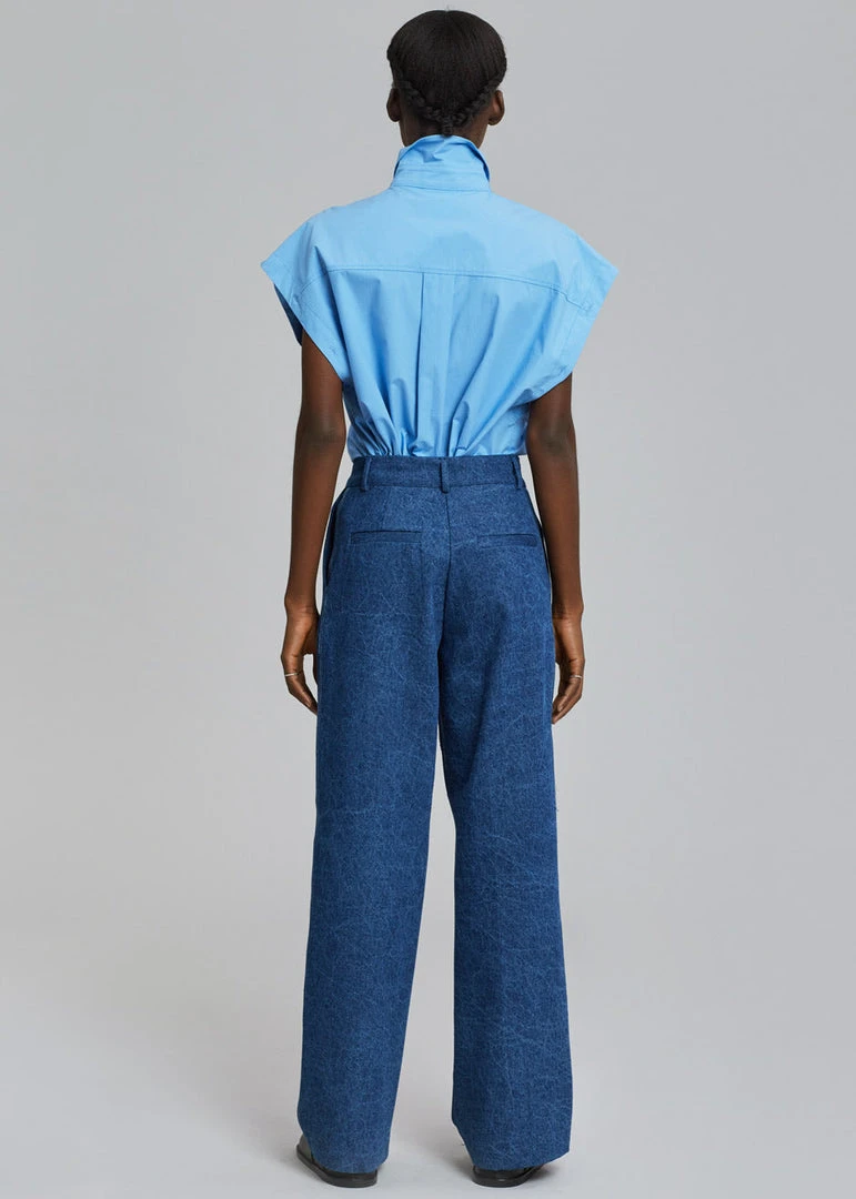 Beside You Yuwei Shirt - Blue 8 Beside You Yuwei Shirt - Blue