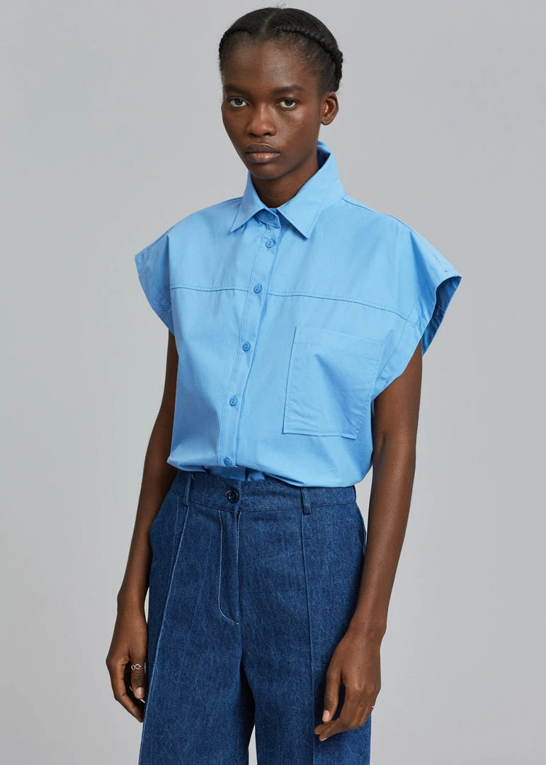 Beside You Yuwei Shirt - Blue 2 Beside You Yuwei Shirt - Blue