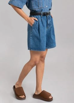 The Frankie Shop Yve Denim Shorts - Dark Indigo CLOTHING 11 The Frankie Shop Yve Denim Shorts - Dark Indigo CLOTHING