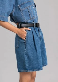 The Frankie Shop Yve Denim Shorts - Dark Indigo CLOTHING 10 The Frankie Shop Yve Denim Shorts - Dark Indigo CLOTHING