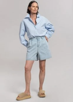The Frankie Shop Yve Denim Shorts - Worn Wash 13 The Frankie Shop Yve Denim Shorts - Worn Wash