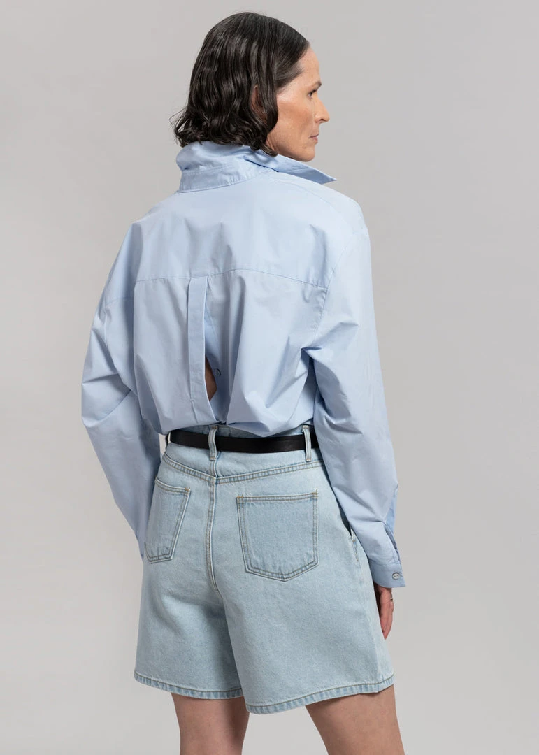 The Frankie Shop Yve Denim Shorts - Worn Wash 11 The Frankie Shop Yve Denim Shorts - Worn Wash