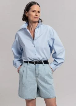 The Frankie Shop Yve Denim Shorts - Worn Wash 14 The Frankie Shop Yve Denim Shorts - Worn Wash