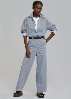 Inni Zakura Pants - Navy Stripe CLOTHING