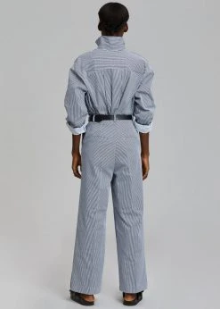 Inni Zakura Pants - Navy Stripe CLOTHING