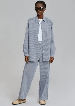 Inni CLOTHING Zakura Shirt - Navy Stripe