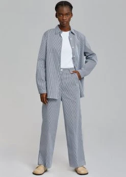 Inni CLOTHING Zakura Shirt - Navy Stripe