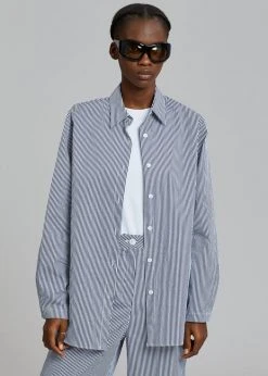 Inni CLOTHING Zakura Shirt - Navy Stripe