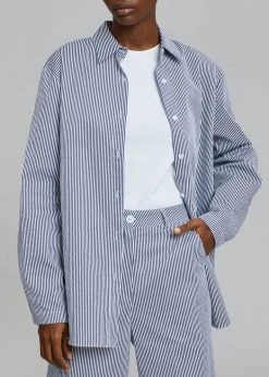 Inni CLOTHING Zakura Shirt - Navy Stripe